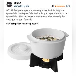 White Cheese Baker with Lid